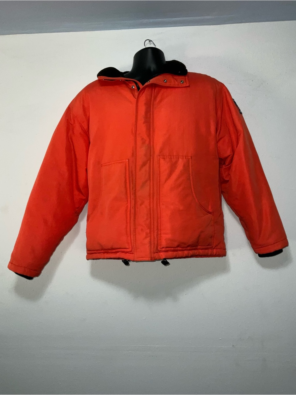 Vintage 90s Polo Jeans Co Ralph Lauren Orange Down Puffer Jacket M